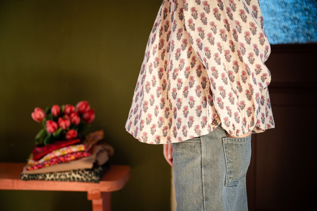 Kate Blouse | Paisley Flower AOP