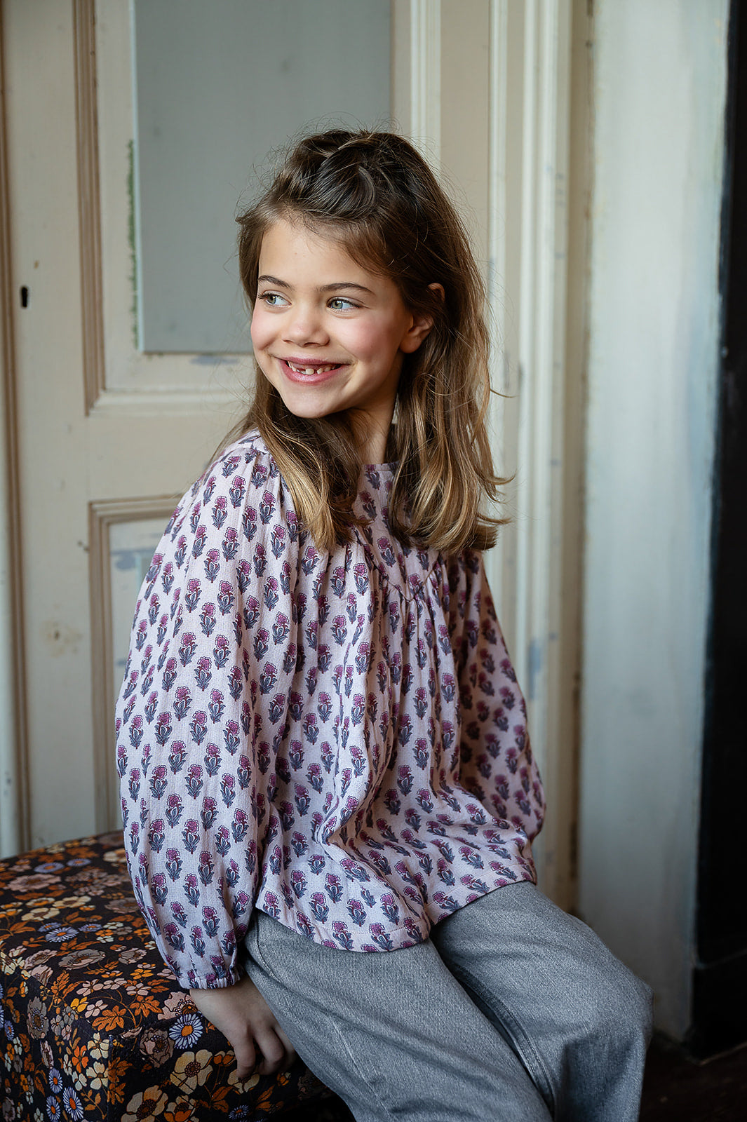 Kate Blouse | Paisley Flower AOP