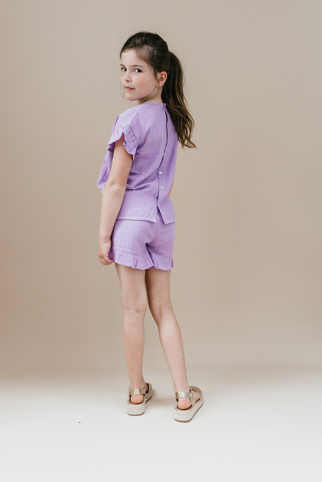 Loua Frill Blouse | English Lavender