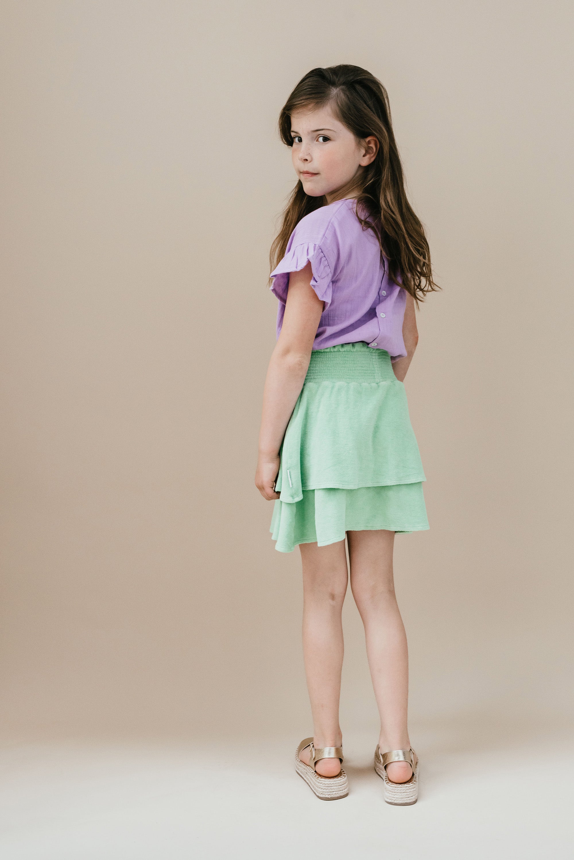 Towel Mini Skirt | Quiet Green