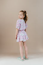 Romantic Short | Purple Flowers