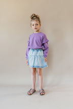 Ruffle Sweater | English Lavender