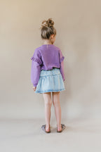 Ruffle Sweater | English Lavender