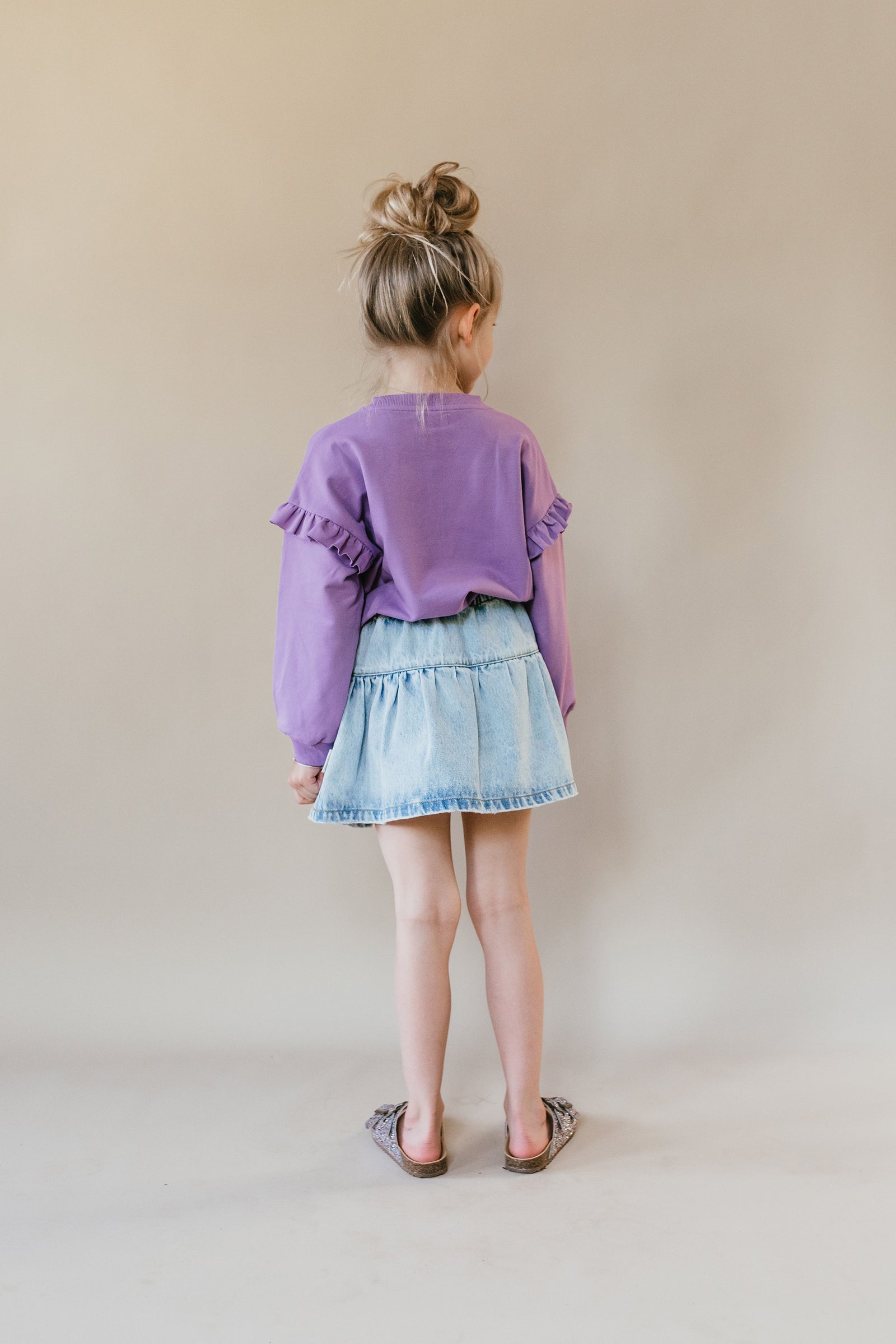 Ruffle Sweater | English Lavender
