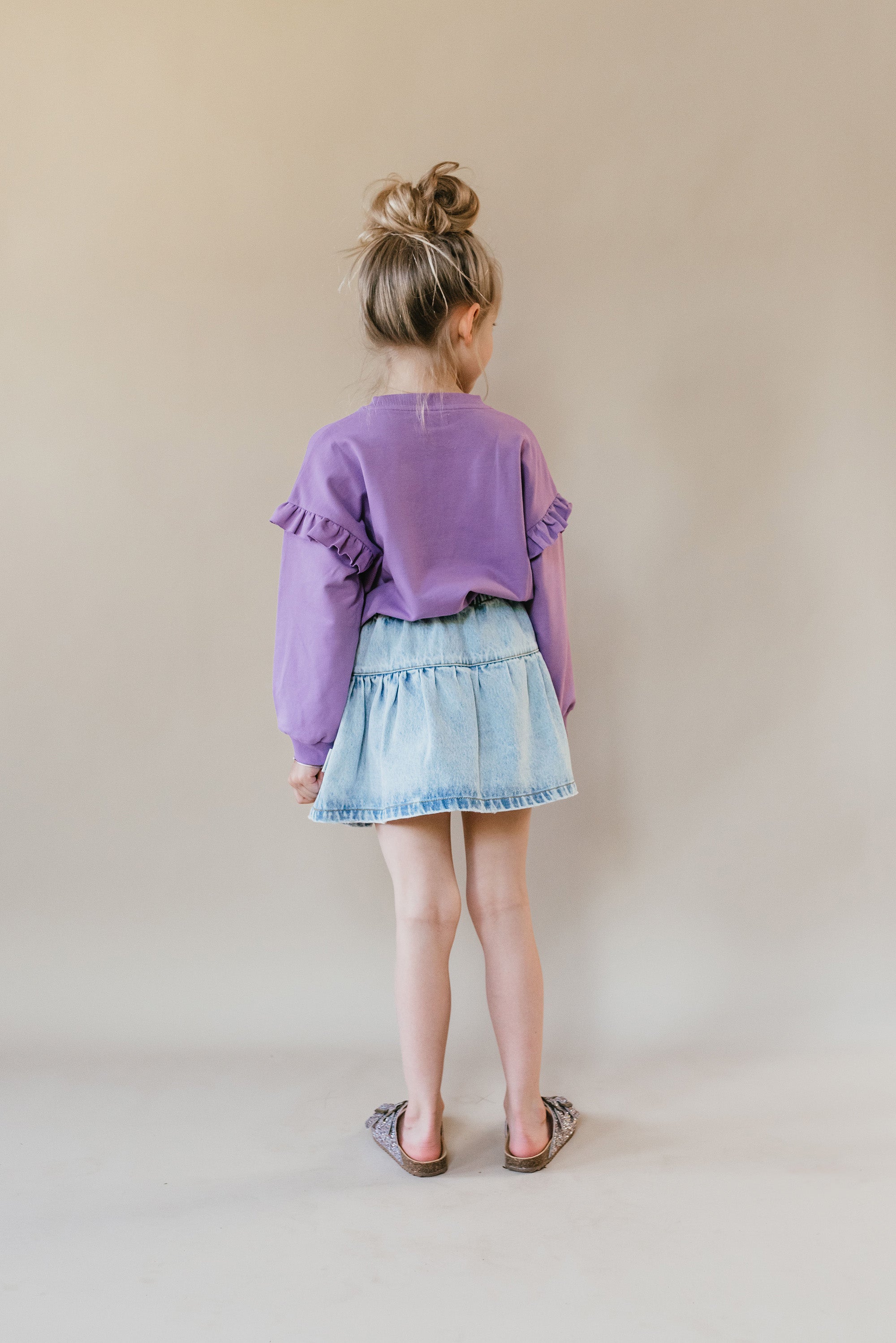 Rüschenpullover | Englischer Lavendel