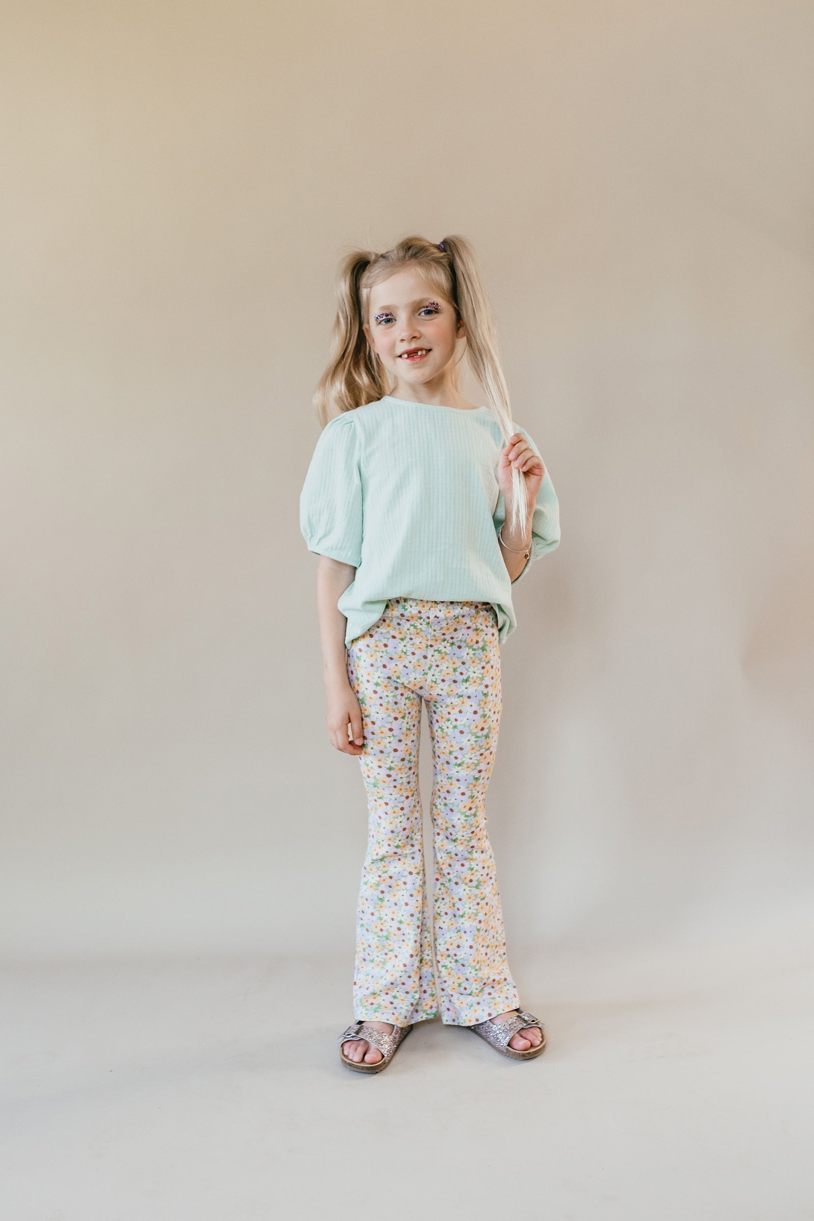Bowie Flared Pants | Flowers AOP