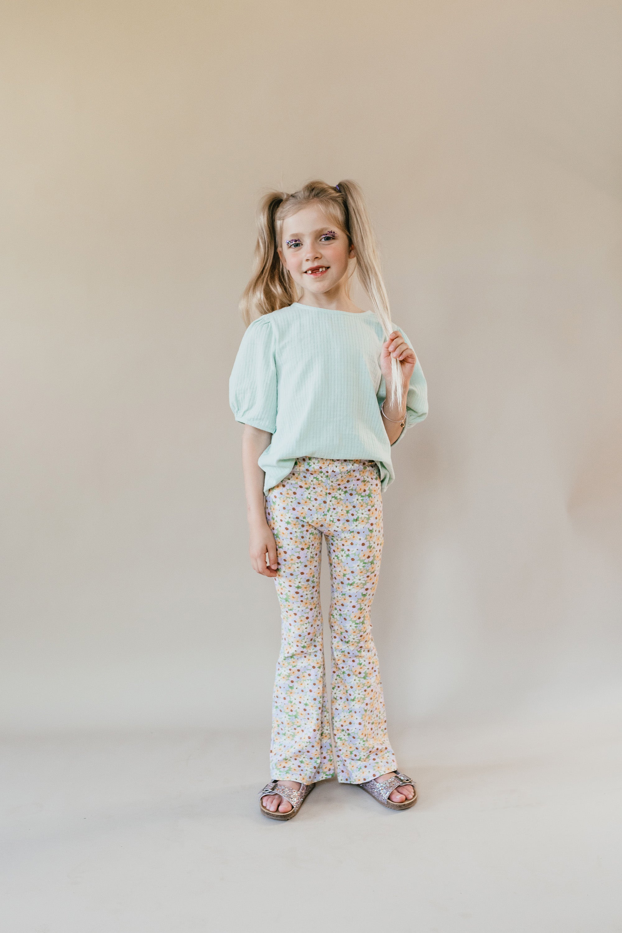 Bowie Flared Pants | Flowers AOP