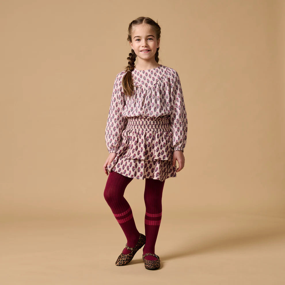 Mini Smock Skirt | Paisley Flower AOP