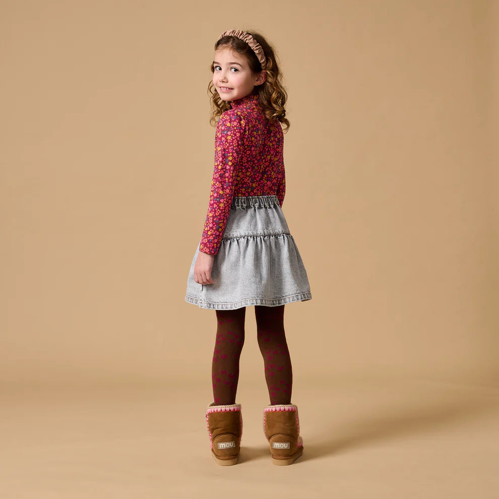 Turtle Neck | Winter Flowers AOP