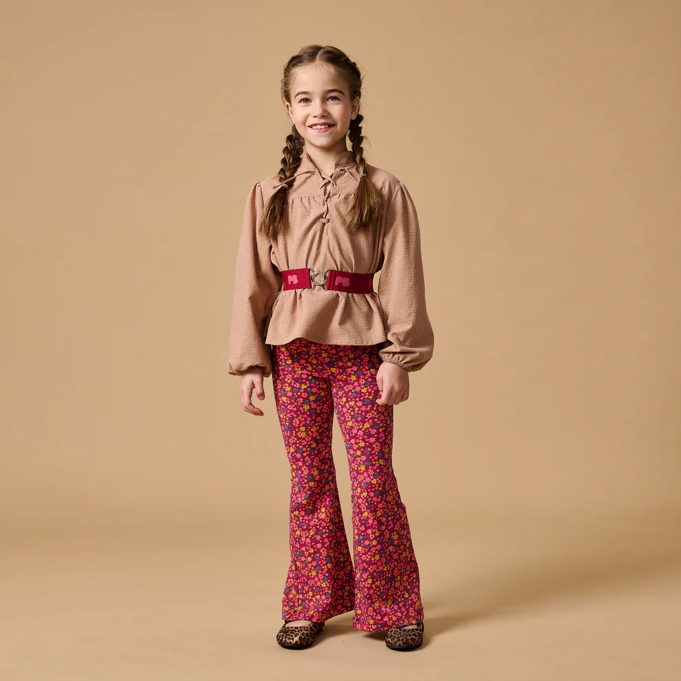 Bowie Flared Pants | Winter Flowers AOP