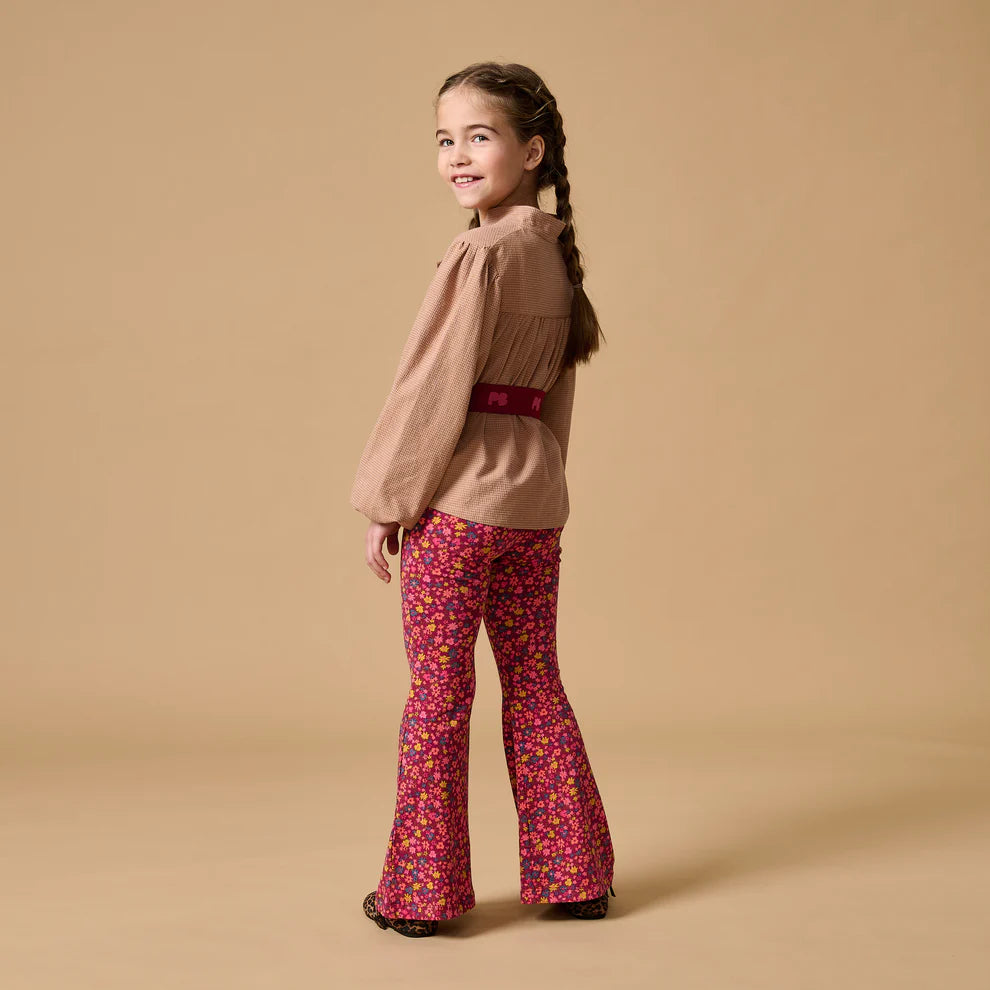Bowie Flared Pants | Winter Flowers AOP