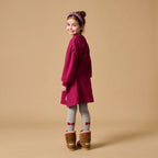 Tights Wing Hearts | Gray Melange