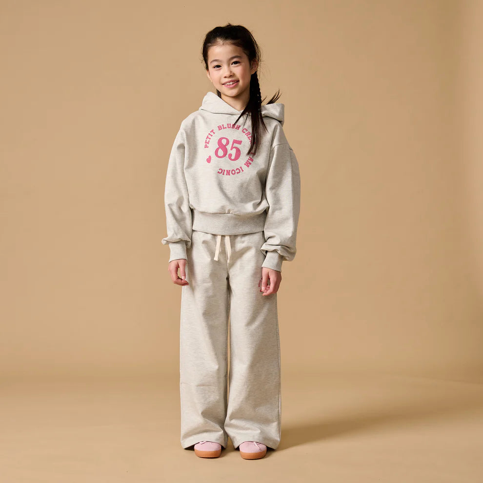 Wide Leg Jogger | Gray Melange