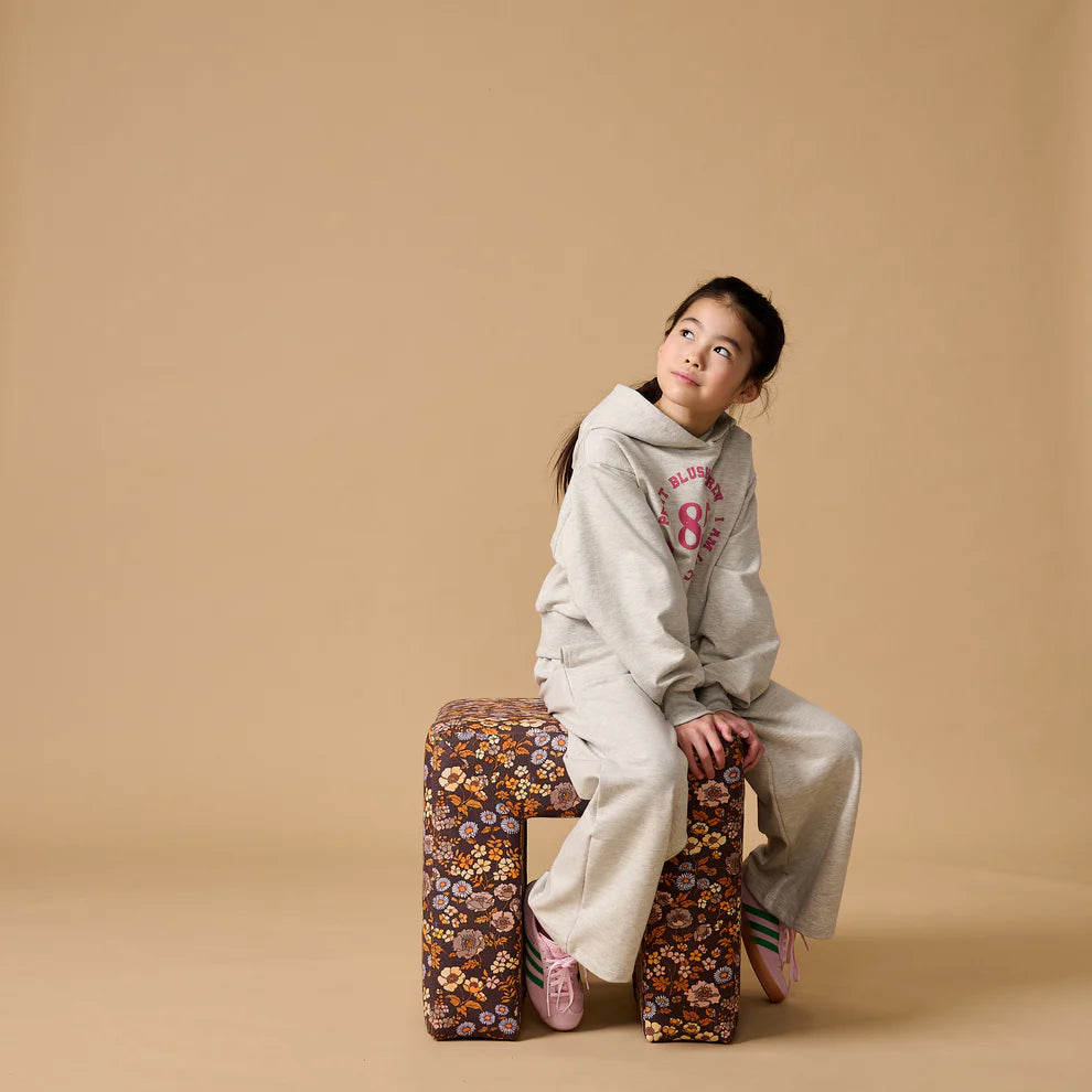 Wide Leg Jogger | Grey Melange