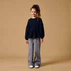 Jeans mit weitem Bein | Verwaschenes Grau