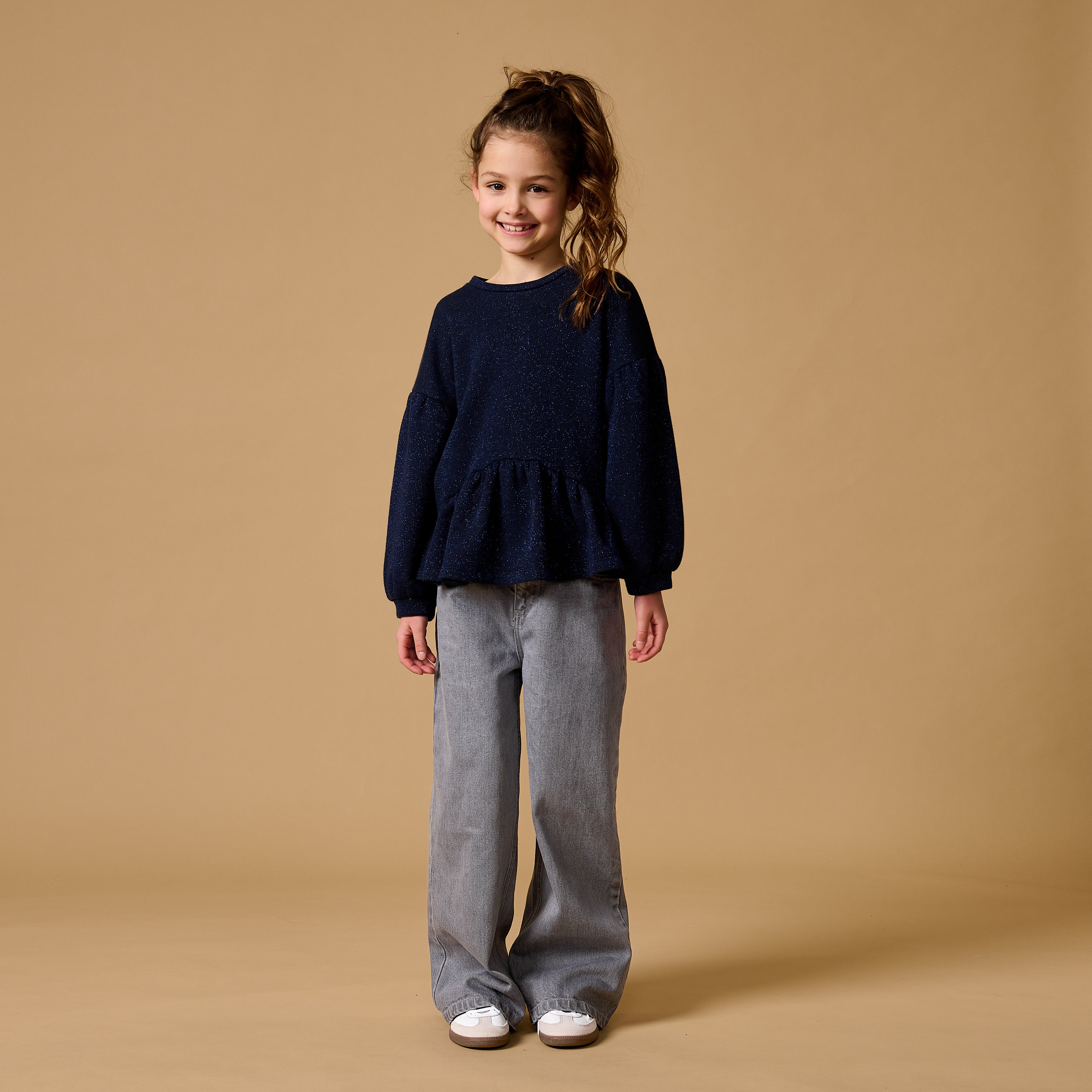 Wide Leg Jeans | Washed Grey