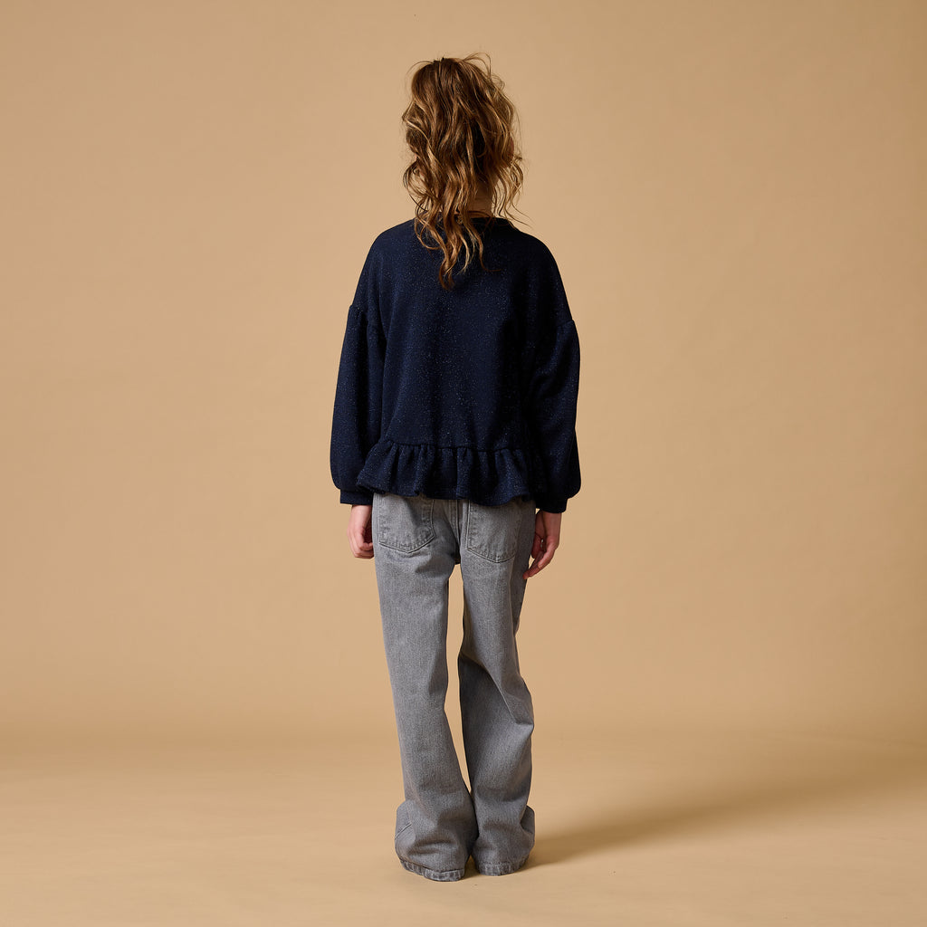 Wide Leg Jeans | Washed Grey