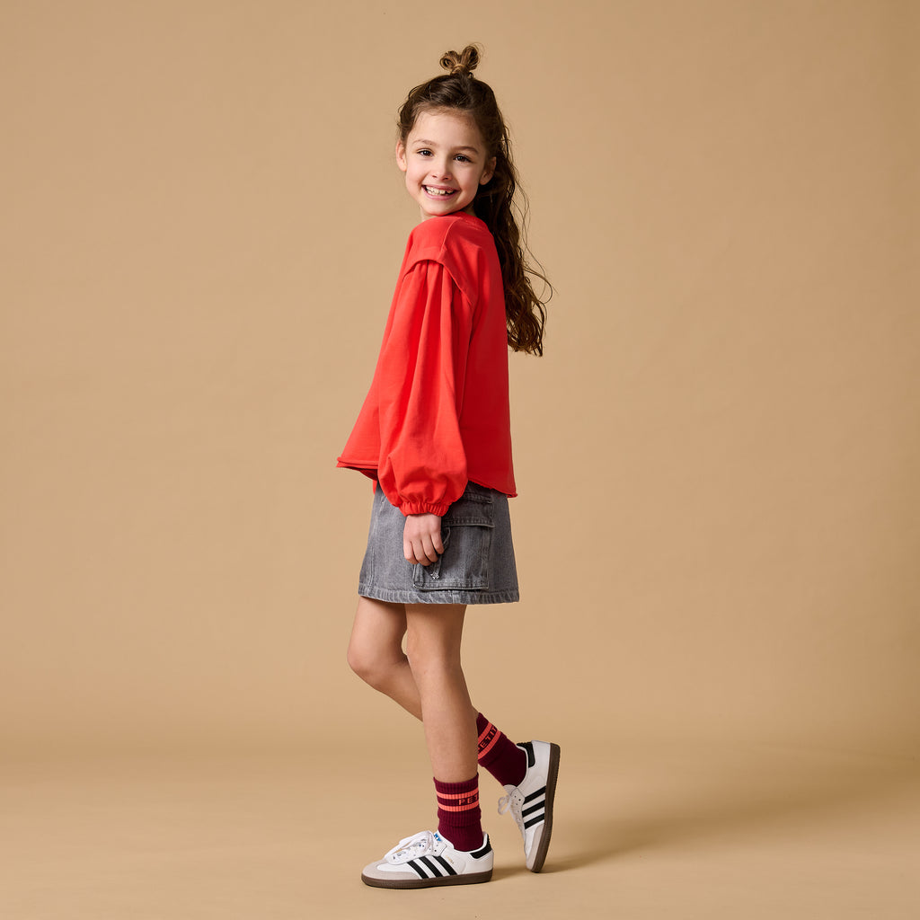 Cargo Skirt | Washed Grey