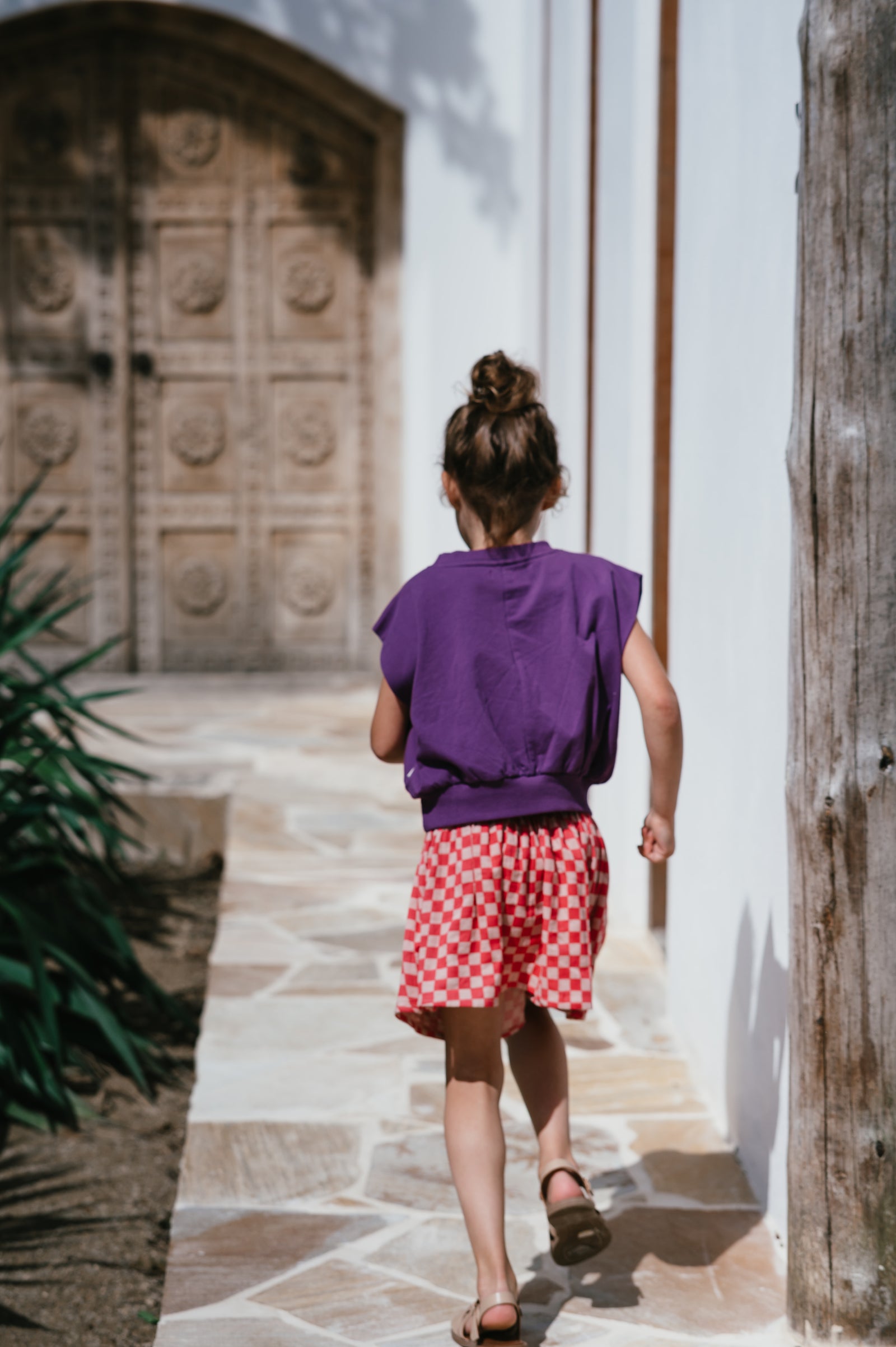 Mini Skirt | Square AOP