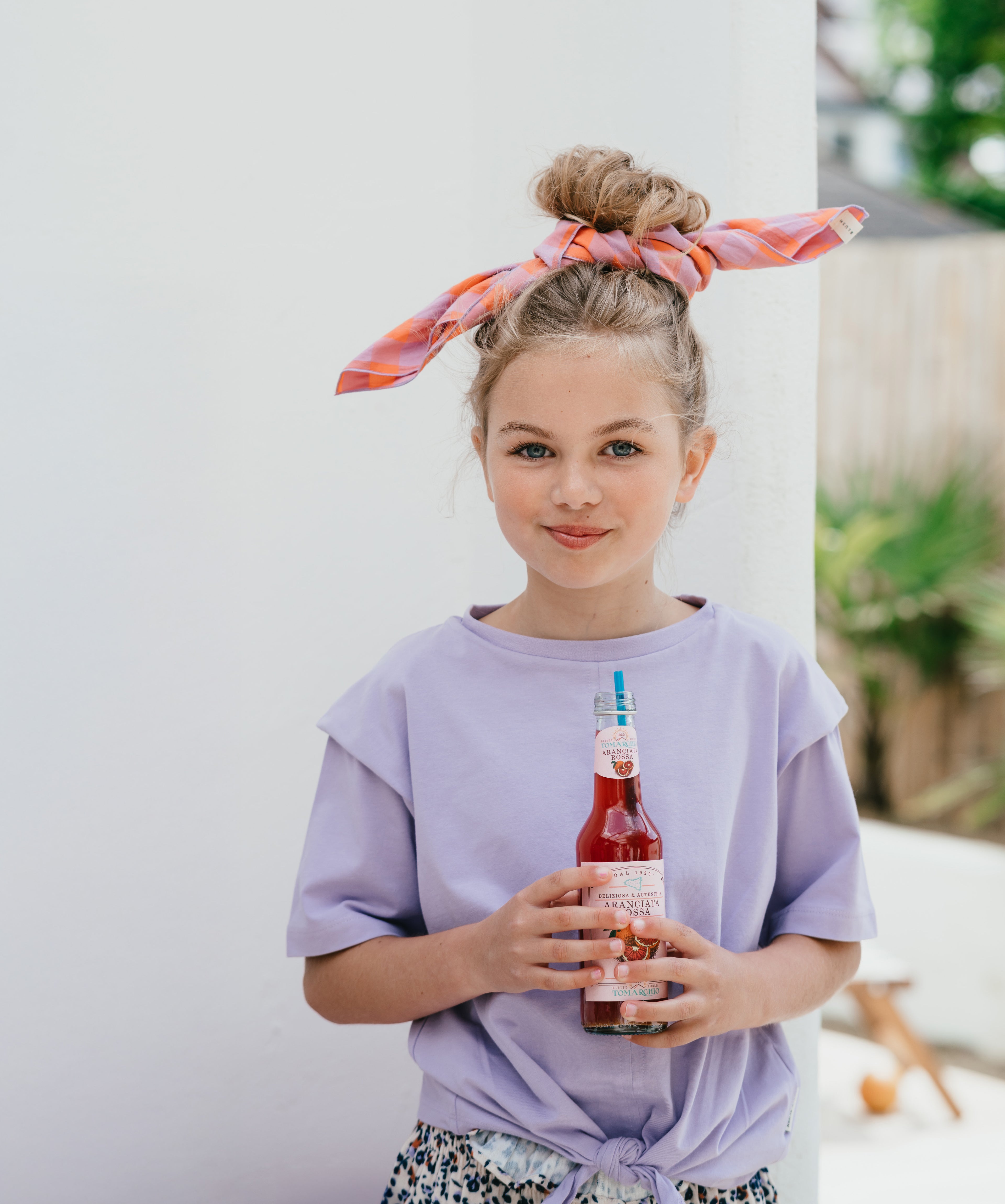 Knotted T-Shirt | Purple Rose