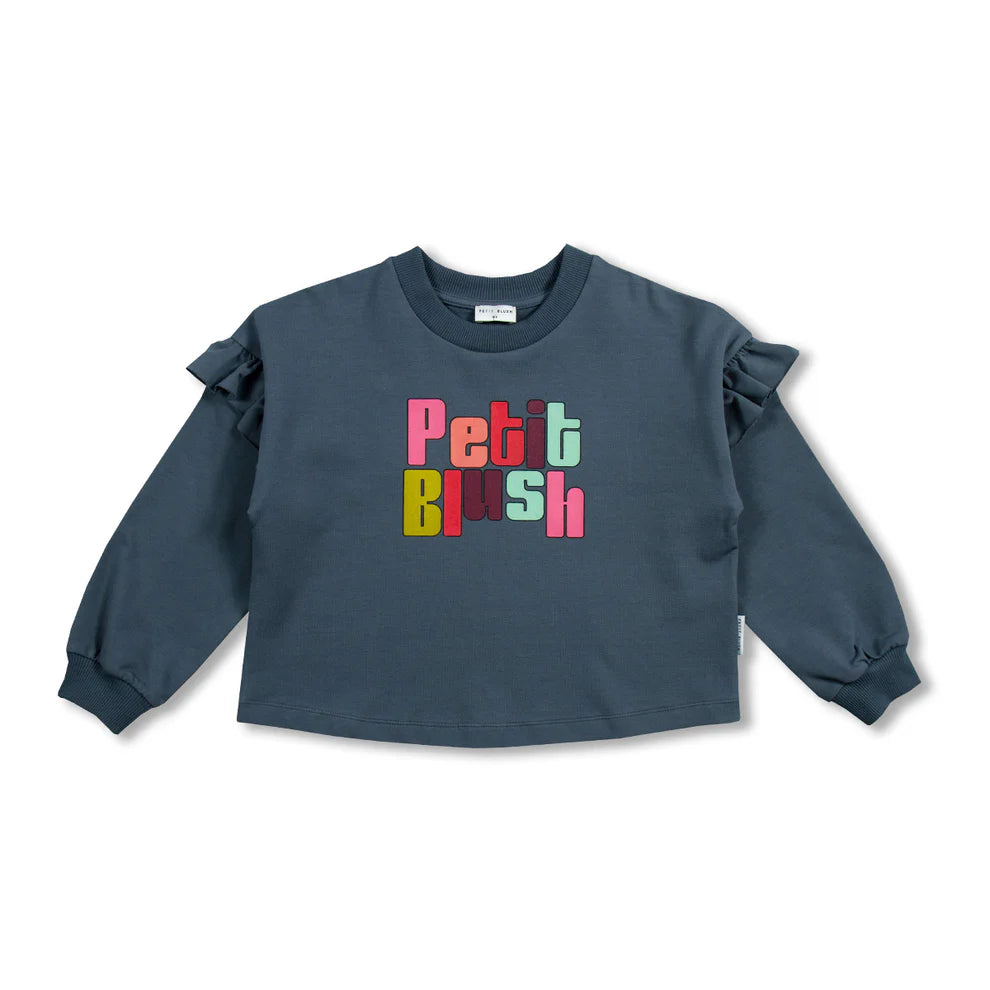 June Ruffle Sweater | Stormy Weather