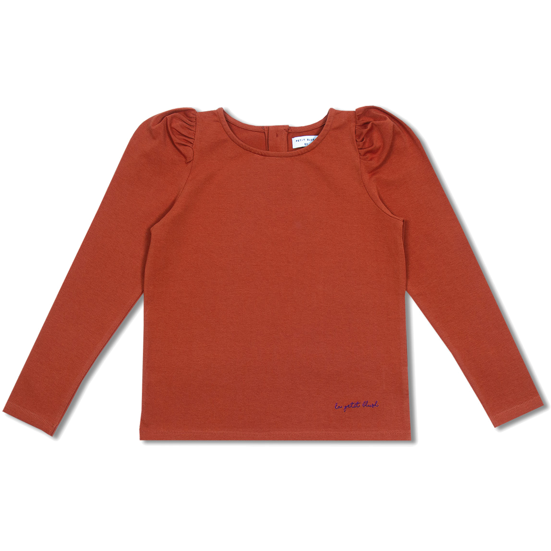 Puff Longsleeve "la petit blush" | Bombay Brown