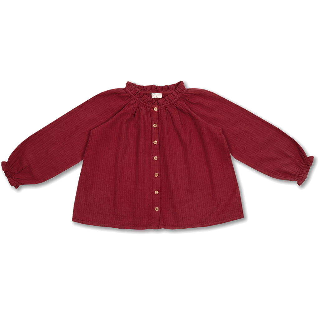 Raglan Blouse | Tibetan Red