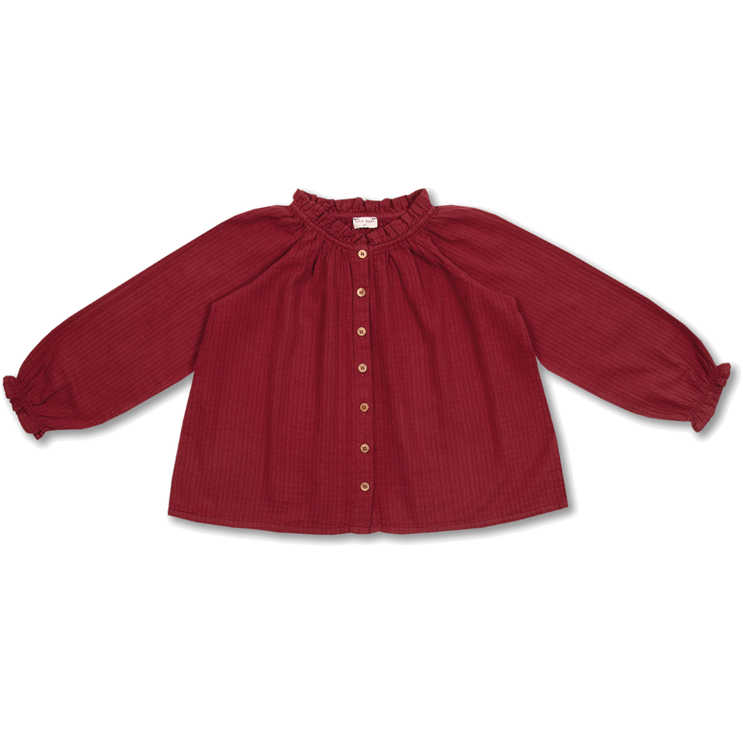 Raglan Blouse | Tibetan Red