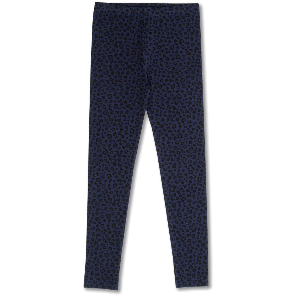 Rib Legging | Blue Leopard AOP