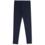 Rib Leggings | Blue Leopard AOP