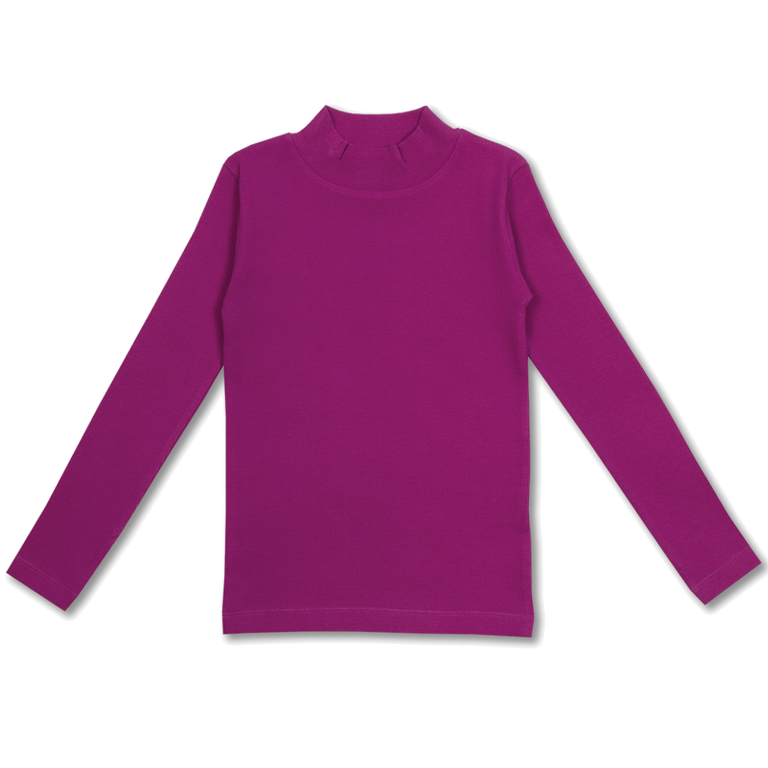 Rib Turtle Neck | Violet