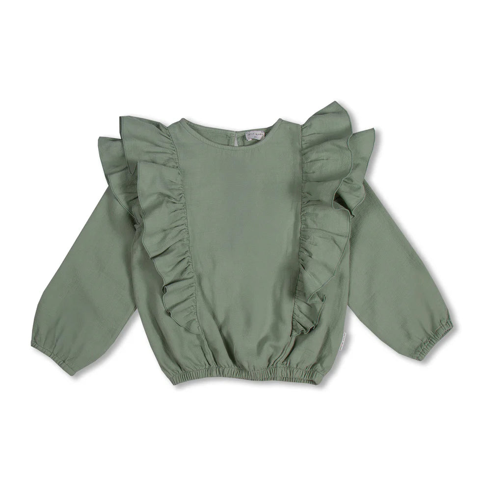 Ruffle Blouse | Iceberg Green