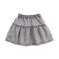 Jeans Ruffle Skirt | Washed Light Grey