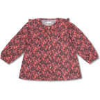 Ruffled Collar Blouse | Icon Flower AOP