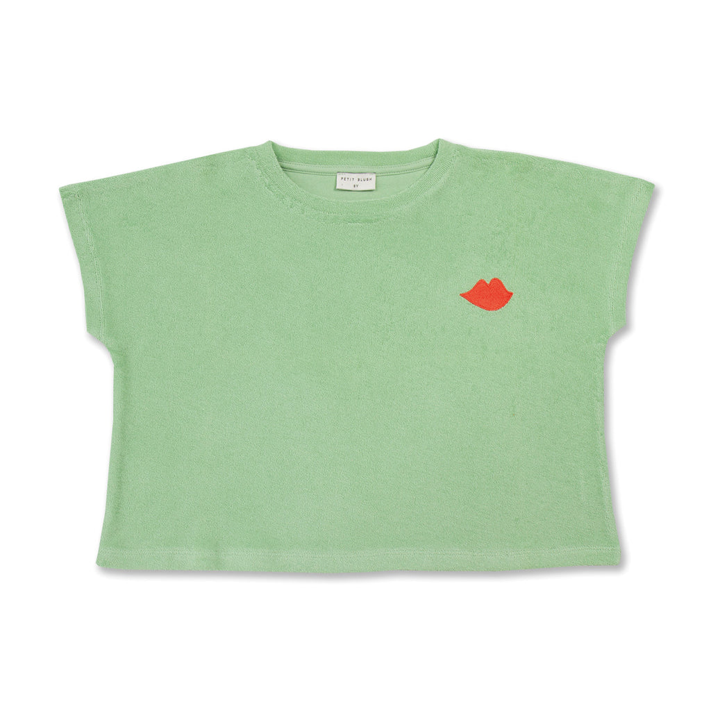 Towel "KISS" Tee | Quiet Green