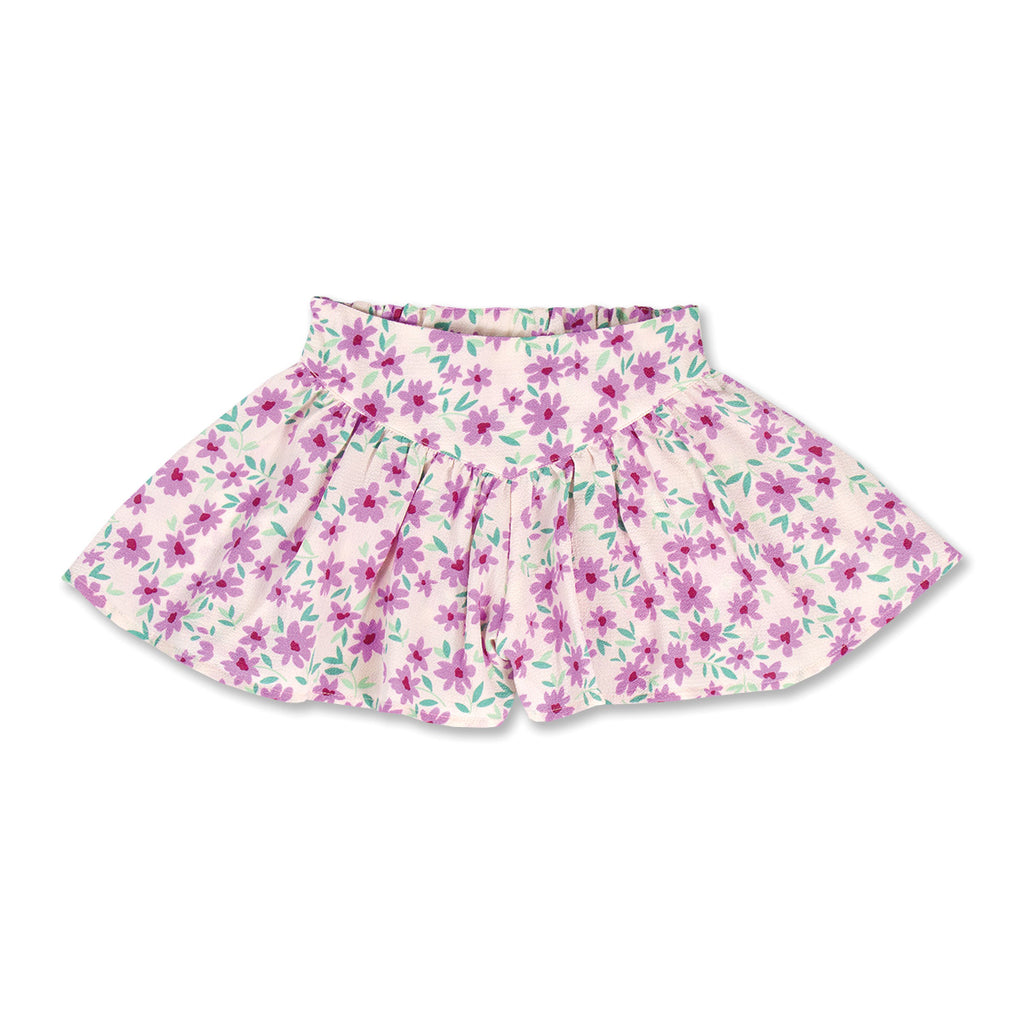 Romantic Shorts | Purple Flowers