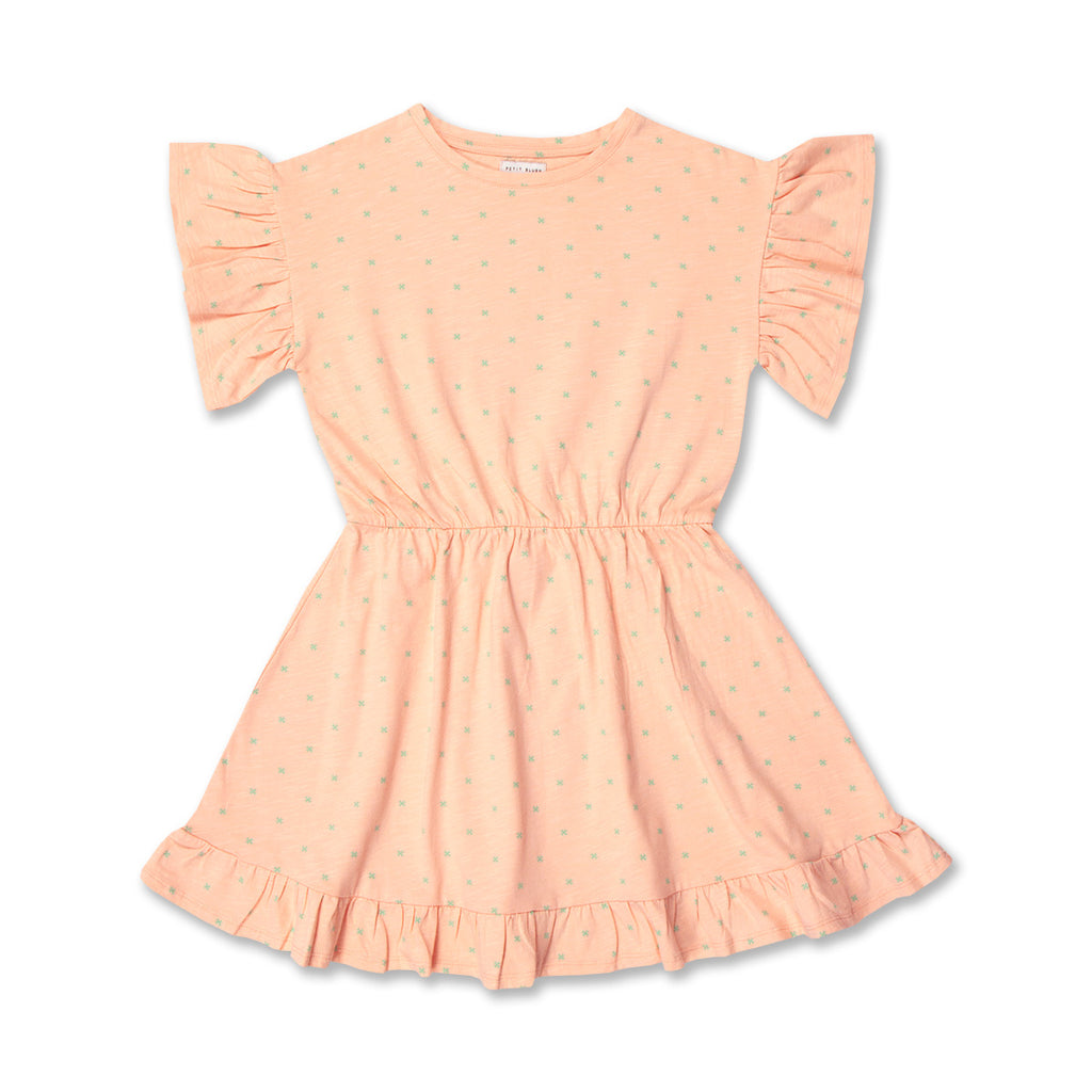 Ruffle Dress | Mini Stars AOP
