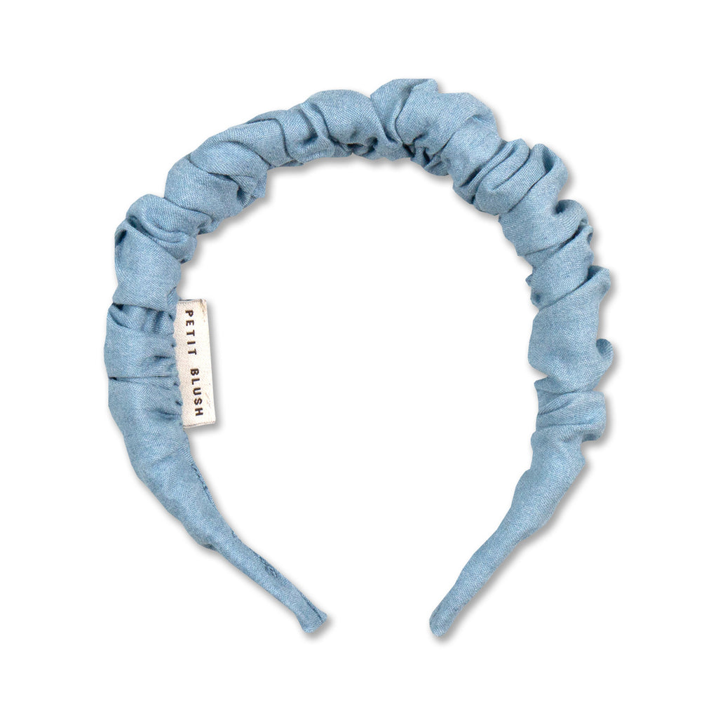Smocked Headband | Jeans Blue