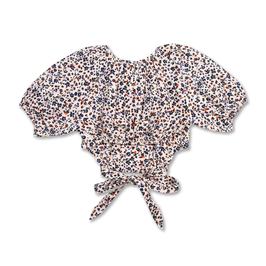 Ruffle Blouse Check | Gamba / Hydrangea