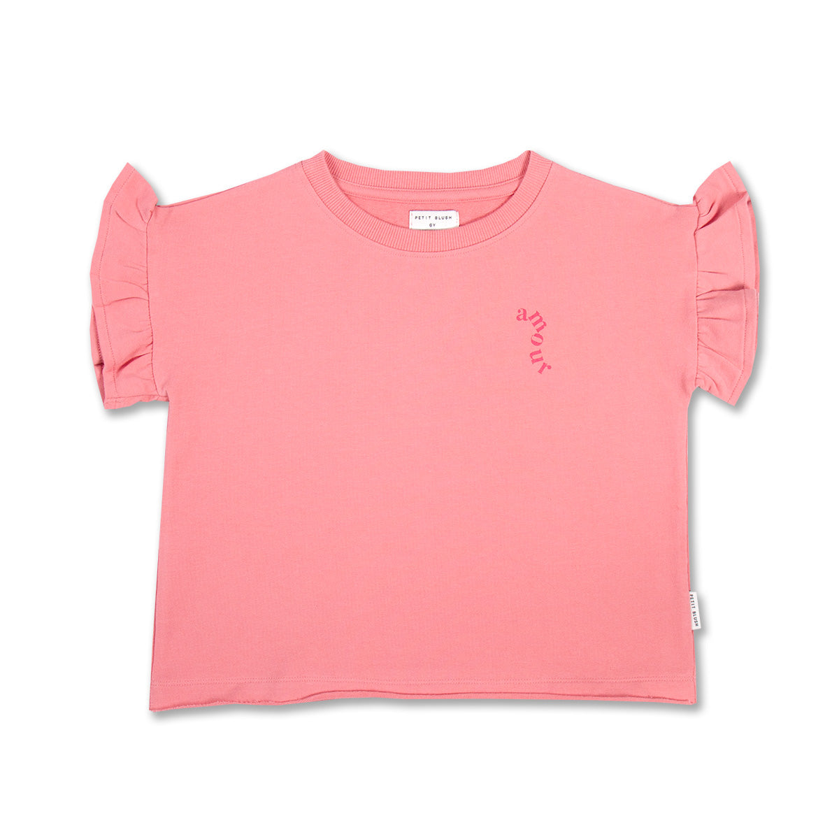 Ruffle T-Shirt | Strawberry Ice