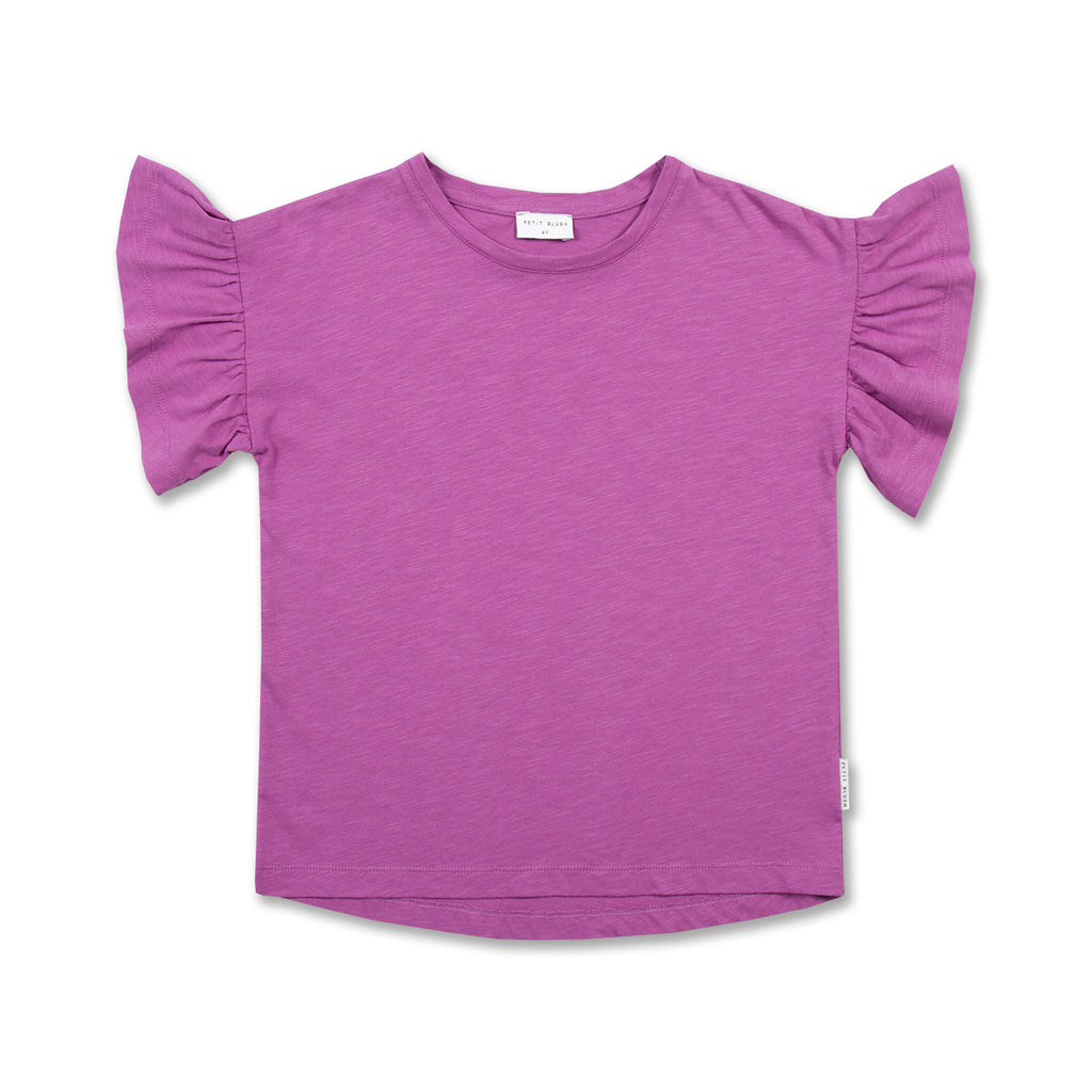 Bella Ruffle Tee | Cattleya Orchid