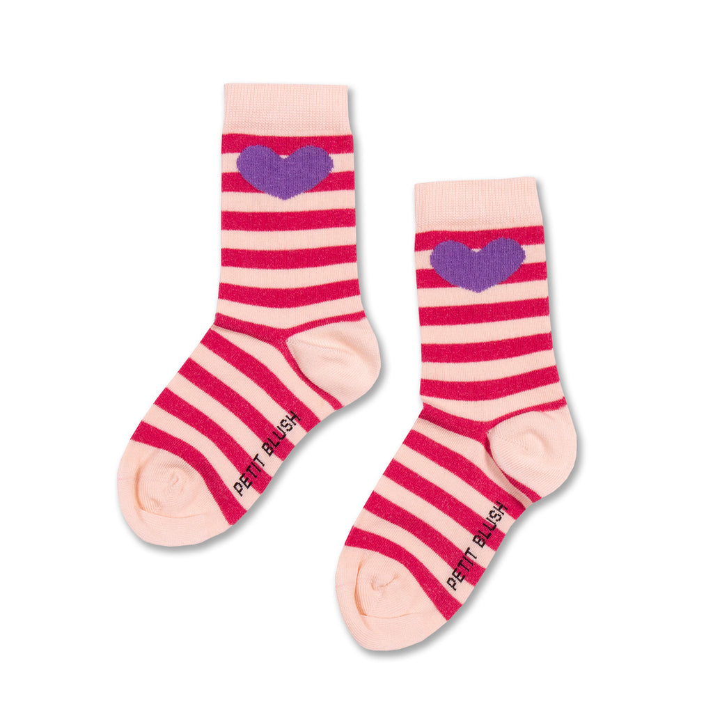 Socks Stripes Purple Heart | Multicolor