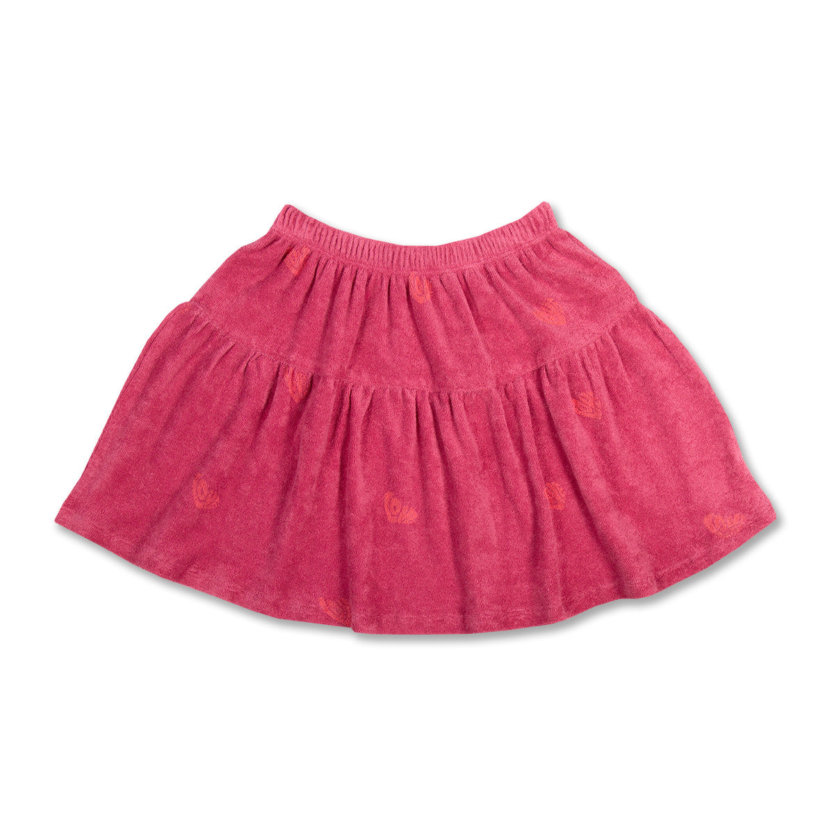 Towel Ruffle Skirt | LOVE AOP