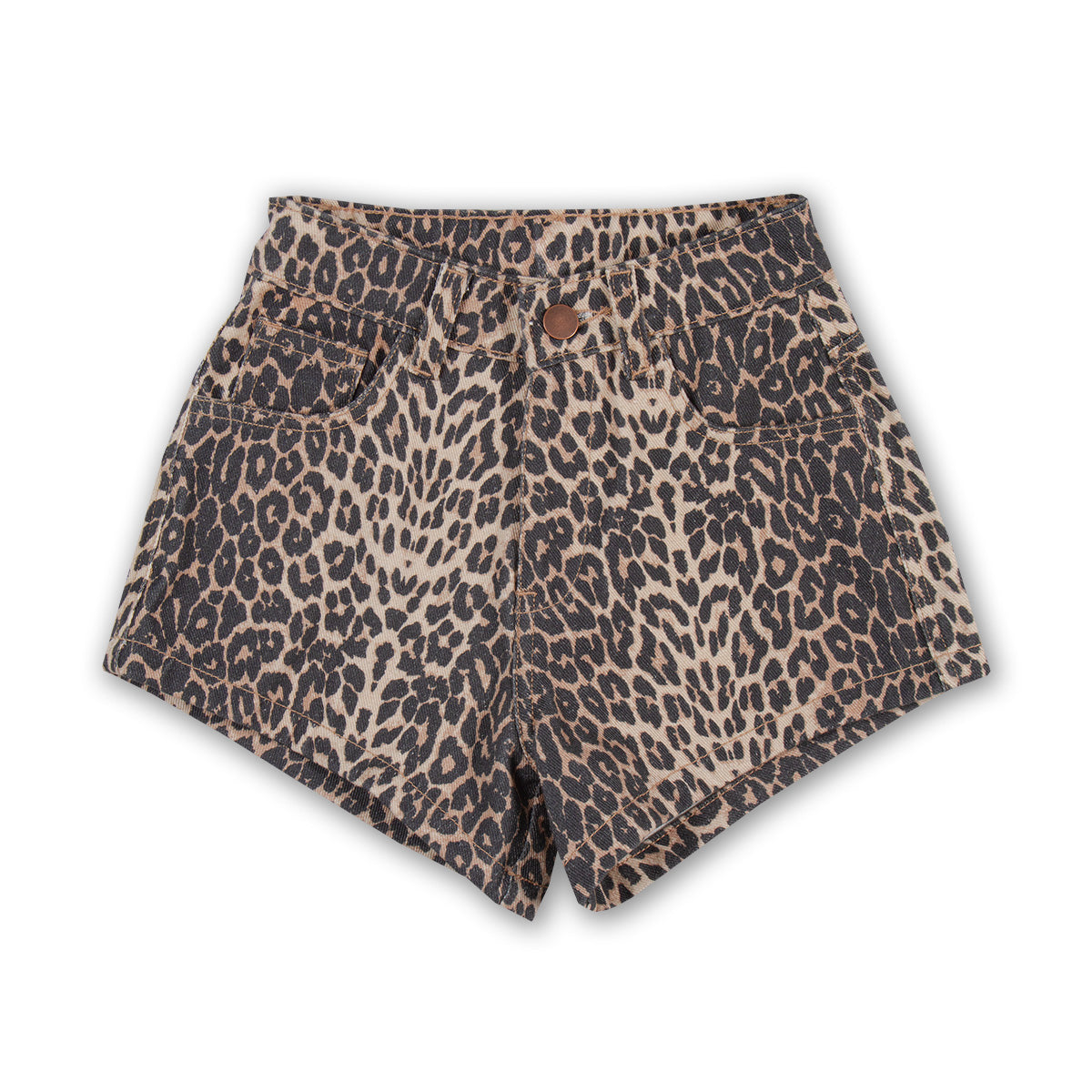 Jeans Short | Leopard AOP