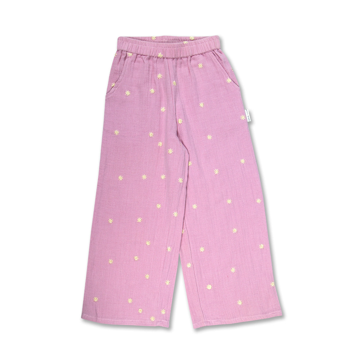 Wide Leg Pants Embroidery | Lilas