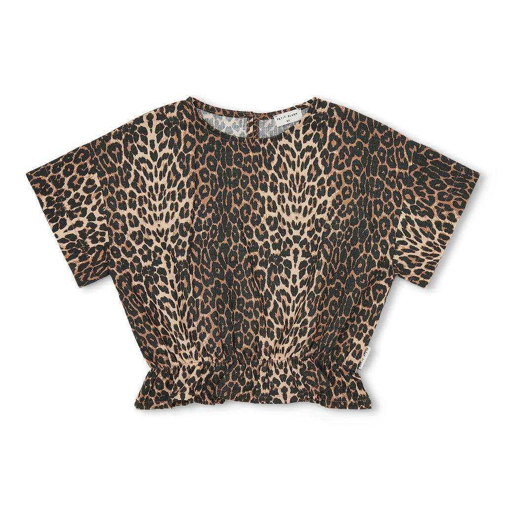 Blouse Elastic Waist | Leopard AOP