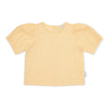Puff Sleeve Blouse | Check Butter Yellow