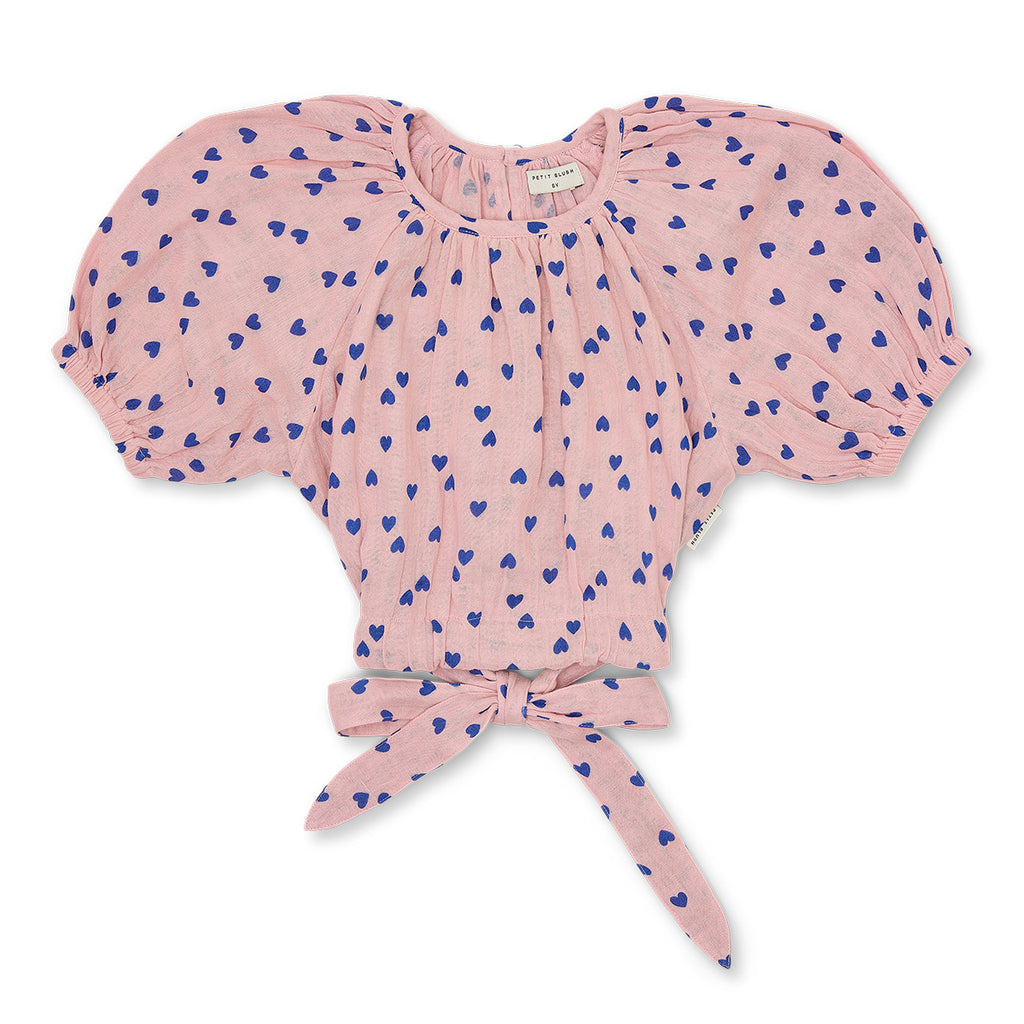 Adele Blouse | Candy Hearts AOP