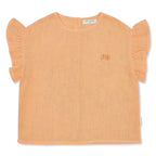 Loua Frill Blouse | Peach Cobbler