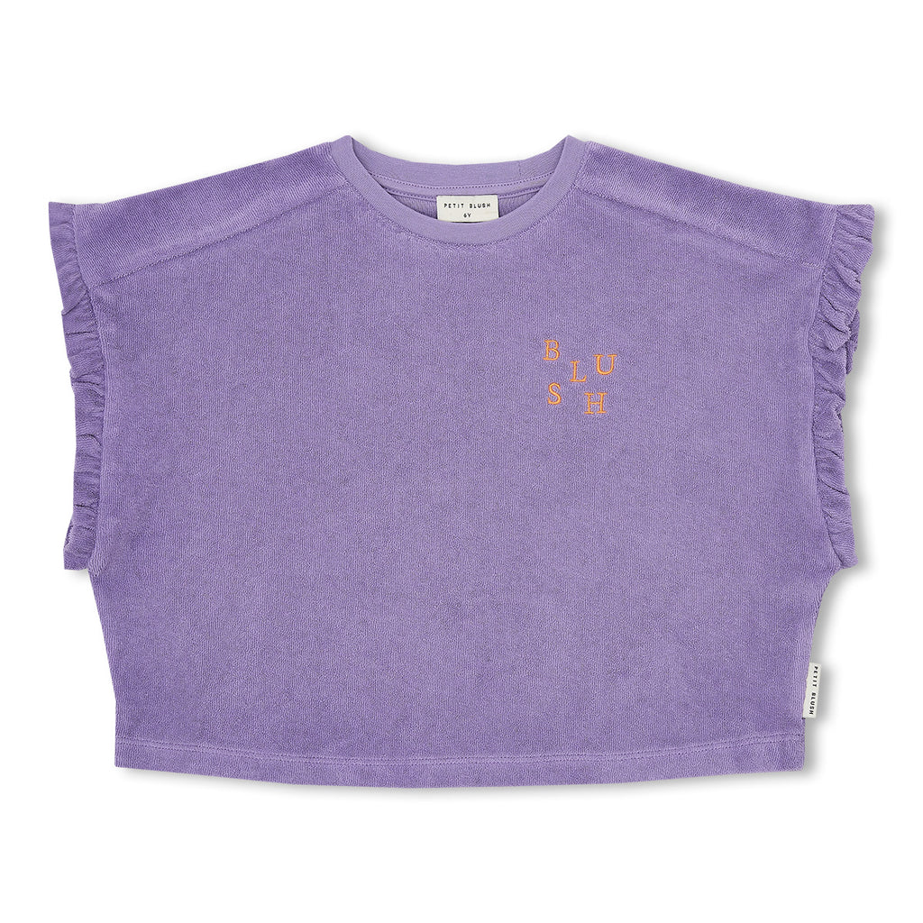 Towel Ruffle Top | Chalk Violet